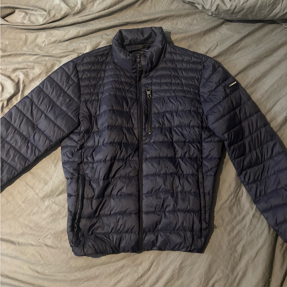 Men's Navy Quilted Jacket
